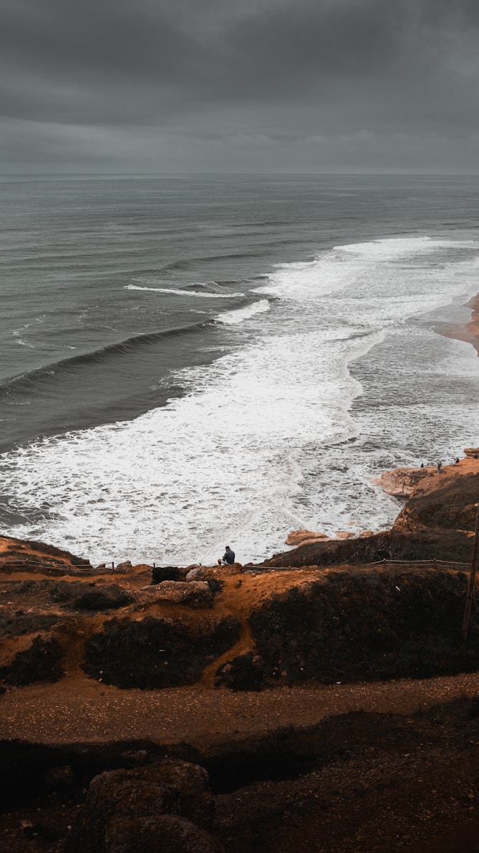 Festival dos Oceanos: o evento que faz Lisboa sentir-se cidade costeira outra vez 3 A person standing on a cliff overlooking the ocean